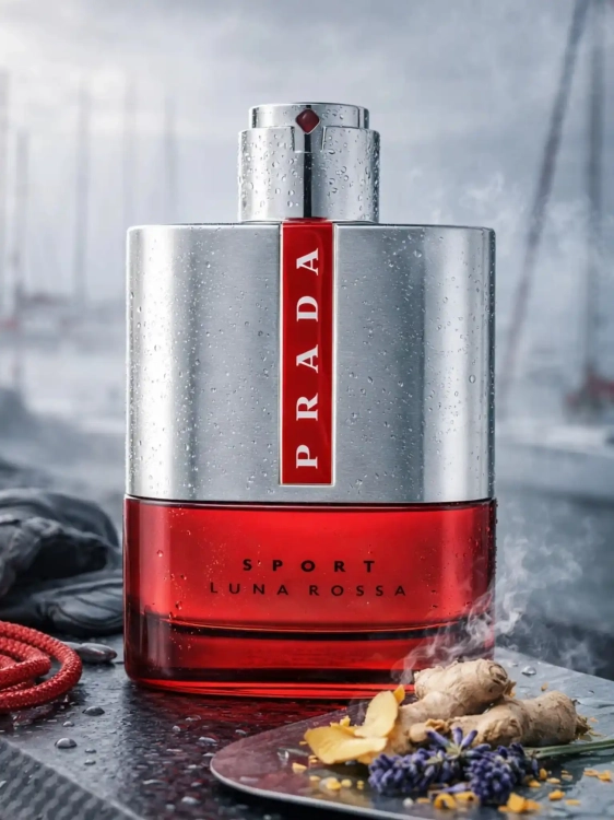 Odlewka Prada Luna Rossa Sport – lawenda, wanilia i tonka tworzą sportowo-elegancki zapach o świeżo-słodkiej, dynamicznej aurze. Dostępny w Perfame.
