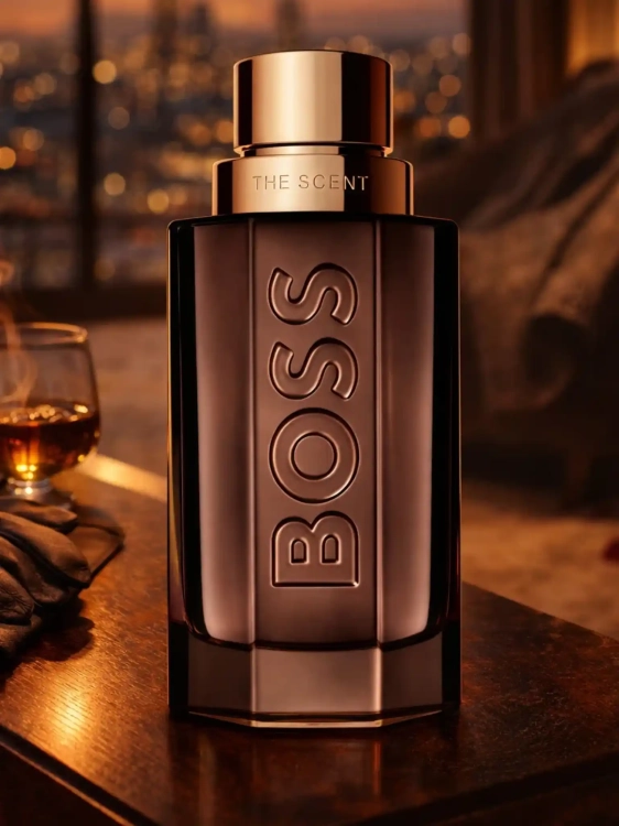 Odlewka Hugo Boss The Scent Le Parfum – irys, imbir i drzewna baza tworzą elegancki, gładki, luksusowy męski zapach o wieczorowym charakterze. Dostępny w Perfame.