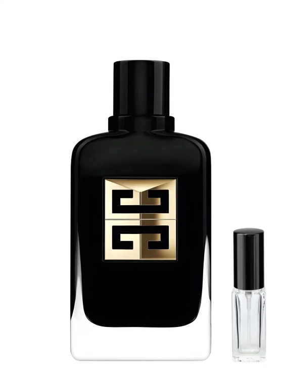 Odlewka Givenchy Gentleman Society Ambrée – bursztynowa ambra, wanilia i aromatyczne drewno tworzą elegancki, ciepły, nowoczesny zapach o luksusowej męskiej aurze. Dostępny w Perfame.