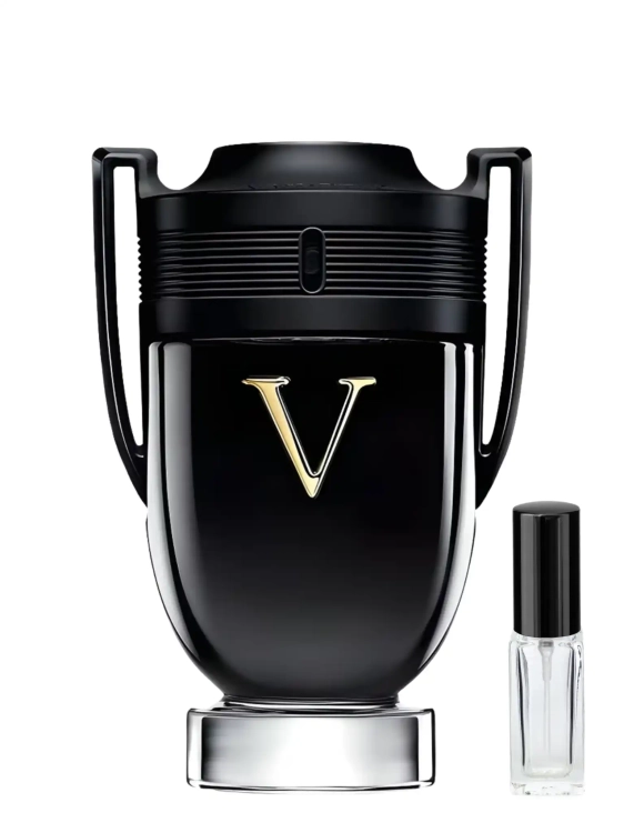 Odlewka Rabanne Invictus Victory – kremowa wanilia, ambra i pikantne przyprawy tworzą intensywny, słodko-orientalny męski zapach o potężnej, wieczorowej aurze. Dostępny w Perfame.