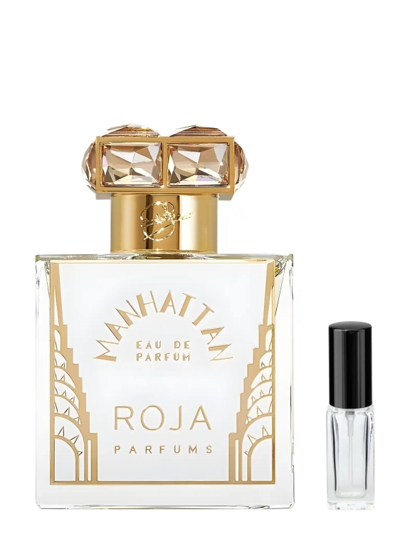 Odlewka Roja Manhattan – wiśnia, tytoń i ambra tworzą luksusowy, wieczorowy zapach inspirowany nocnym Nowym Jorkiem. Dostępny w Perfame.