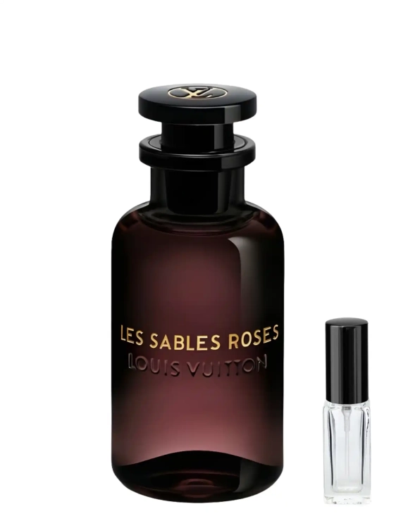 Odlewka Les Sables Roses Louis Vuitton – aksamitna róża, oud i orientalne przyprawy tworzą majestatyczny, bogaty zapach o królewskiej, pustynnej aurze. Dostępny w Perfame.