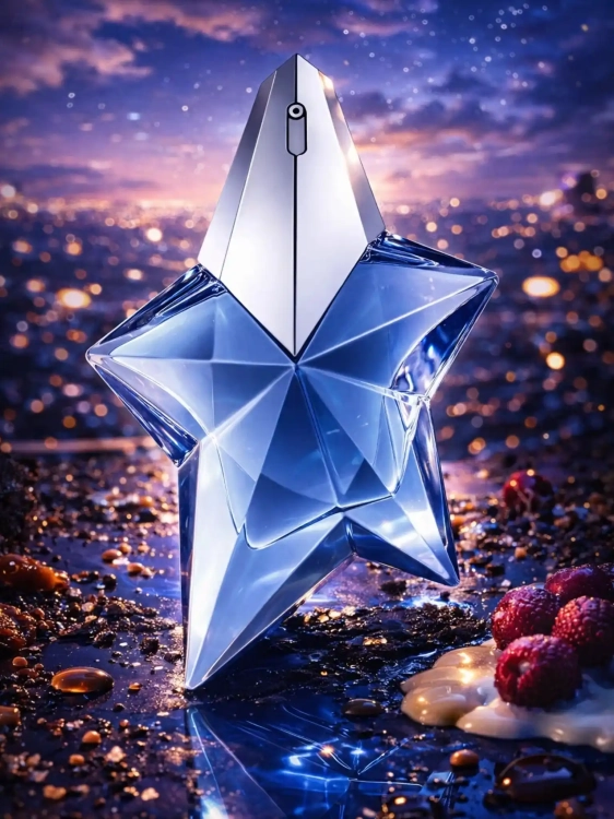 Odlewka Mugler Angel – paczula, czekolada i karmel tworzą kultowy, intensywny gourmandowy zapach o potężnej, słodkiej głębi. Dostępny w Perfame.