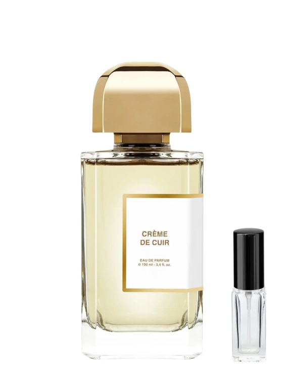 Odlewka Crème de Cuir – miękka skóra, ananas i waniliowe ciepło tworzą elegancki, kremowo-skórzany zapach o niszowym charakterze. Dostępny w Perfame.