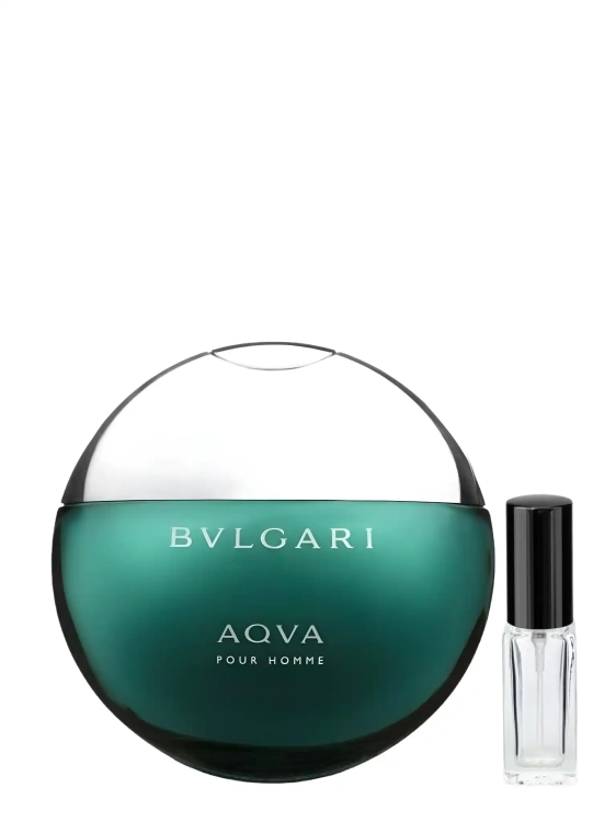 Odlewka Bvlgari Aqva Pour Homme – morskie nuty, cytrusy i ambra tworzą świeży, wodny zapach o czystym, śródziemnomorskim charakterze. Dostępny w Perfame.