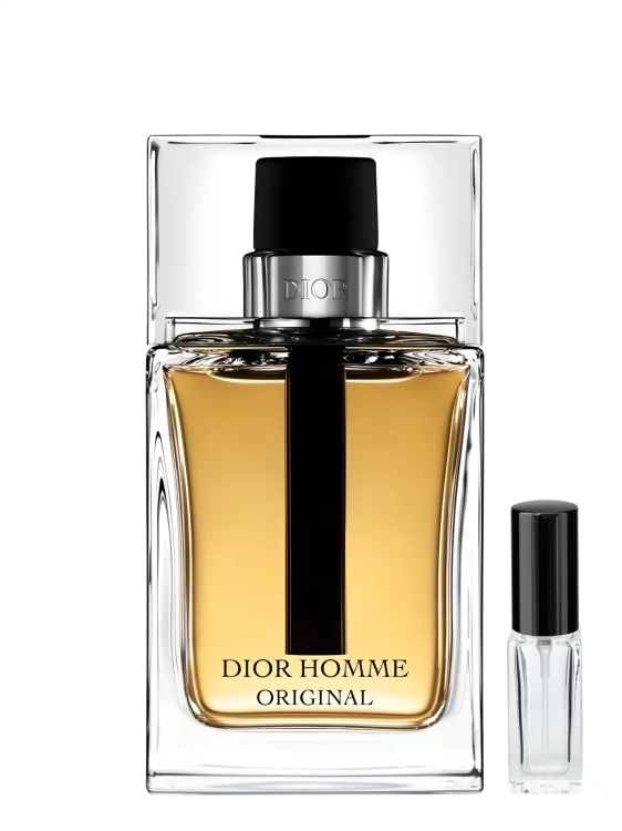 Odlewka Dior Homme Original – pudrowy irys, kakao i skóra tworzą elegancki, kremowo-drzewny zapach o klasycznym, wyrafinowanym charakterze. Dostępny w Perfame.