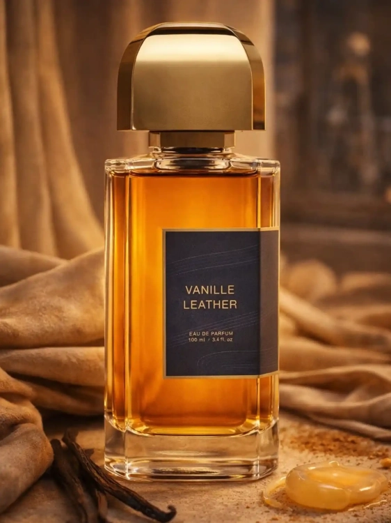 Odlewka Vanille Leather – gładka skóra, wanilia i drzewne ciepło tworzą zmysłowy, niszowy zapach o eleganckiej głębi. Dostępny w Perfame.