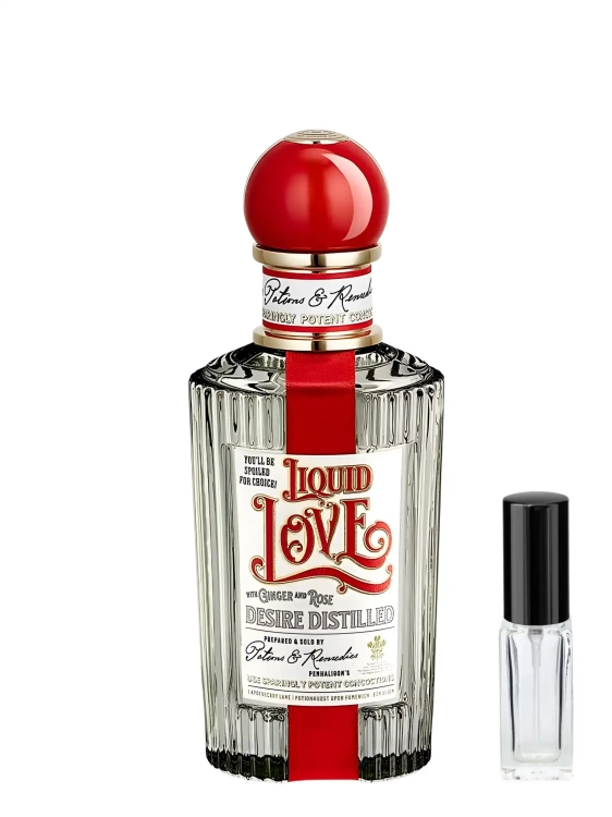 Odlewka Penhaligon’s Liquid Love – imbir, kurkuma i piżmowe ciepło tworzą zmysłowy, rozgrzewający zapach o intymnej elegancji. Dostępny w Perfame.