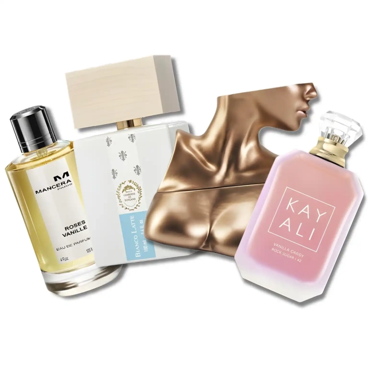Zestaw perfum Słodka Pokusa Perfame – gourmandowe, słodkie zapachy dla miłośniczek wanilii, karmelu i deserowych nut. Dostępny w Perfame.