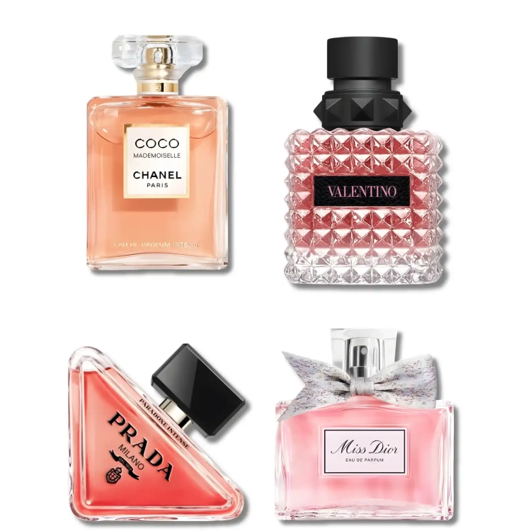 Zestaw perfum Pewność Siebie Perfame – eleganckie, profesjonalne kobiece zapachy w stylu girlboss. Dostępny w Perfame.