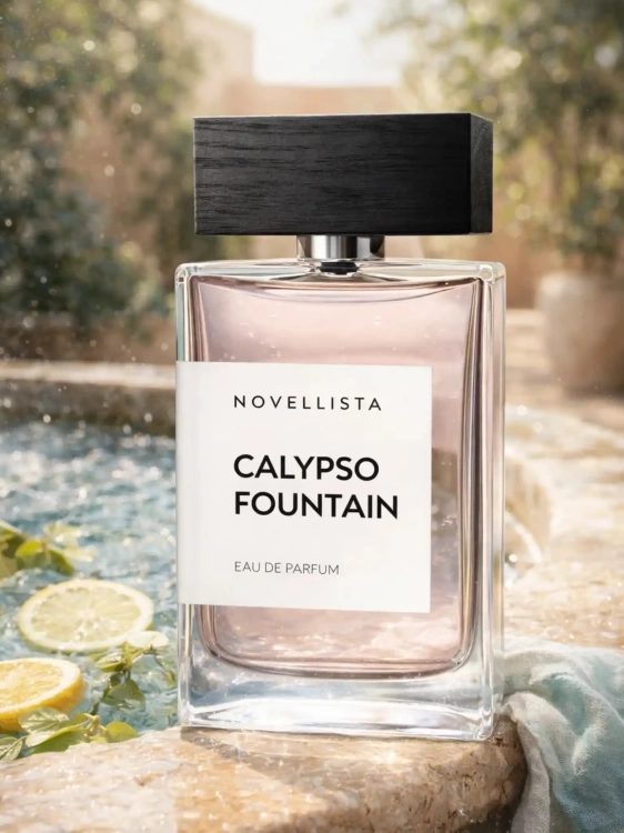 Odlewka Novellista Calypso Fountain – cytrusy, nuty wodne i piżmo tworzą lekki, świeży zapach o wakacyjnej aurze. Dostępny w Perfame.