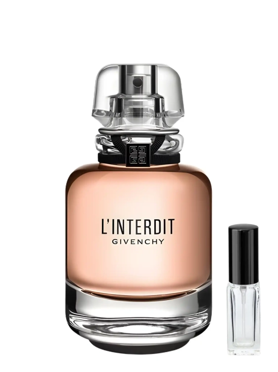 Odlewka Givenchy L’Interdit EDP – tuberoza, gruszka i paczula tworzą elegancki, kobiecy zapach o zmysłowej głębi. Dostępny w Perfame.