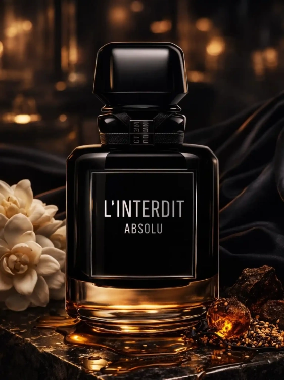 Odlewka Givenchy L’Interdit Absolu – intensywna tuberoza, przyprawy i wanilia tworzą najbardziej skoncentrowaną odsłonę zapachu. Dostępny w Perfame.