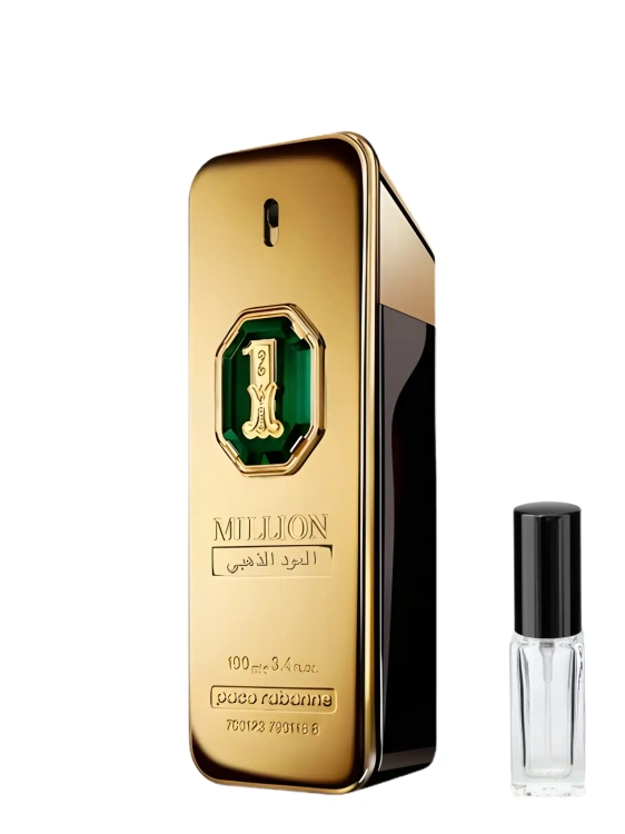 Odlewka 1 Million Golden Oud – oud, przyprawy i ambra tworzą orientalną, luksusową odsłonę zapachu. Dostępny w Perfame.