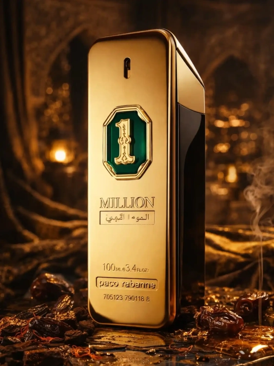 Odlewka 1 Million Golden Oud – oud, przyprawy i ambra tworzą orientalną, luksusową odsłonę zapachu. Dostępny w Perfame.