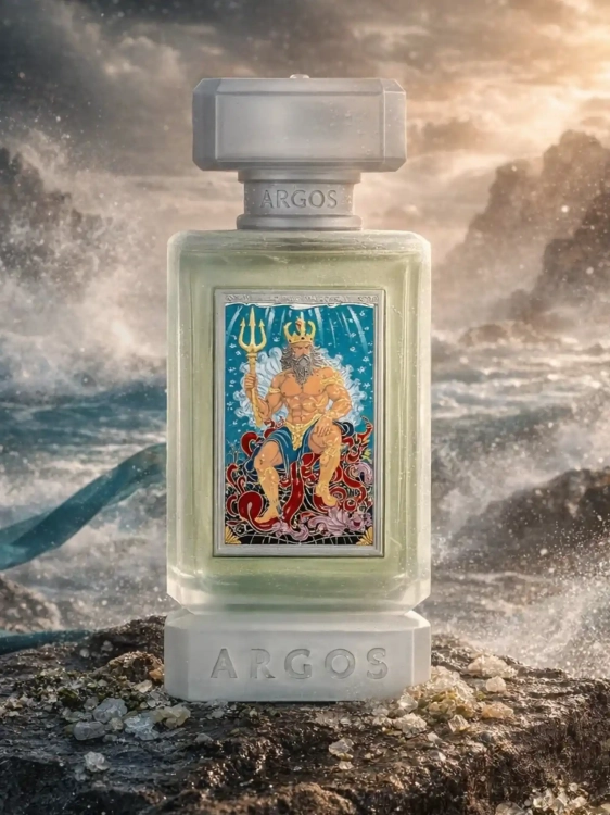 Odlewka Argos Neptune’s Trident Extrait – nuty morskie, cytrusy i ambra tworzą potężny, świeżo-wodny zapach. Dostępny w Perfame.