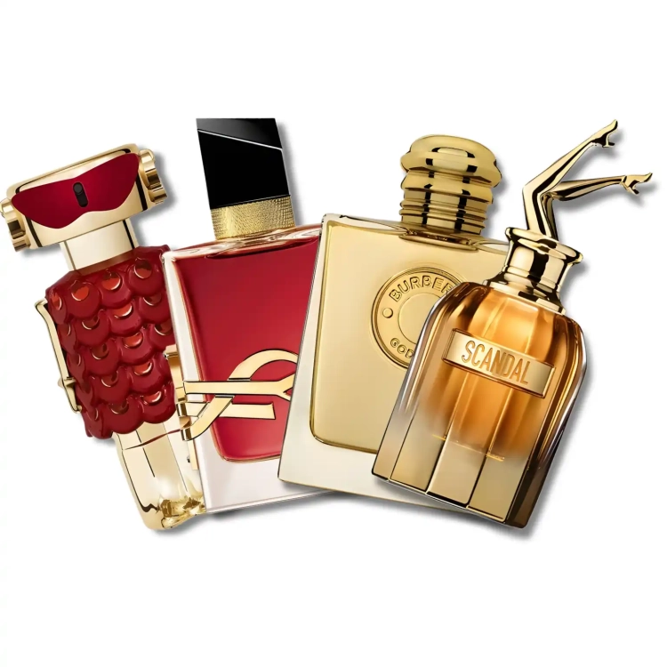 Zestaw Złota Bogini Perfame – waniliowe, figowe i luksusowe perfumy w stylu glamour i bogactwa.