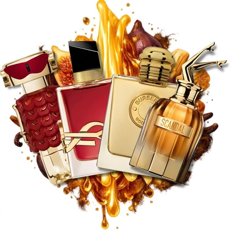 Zestaw Złota Bogini Perfame – waniliowe, figowe i luksusowe perfumy w stylu glamour i bogactwa.