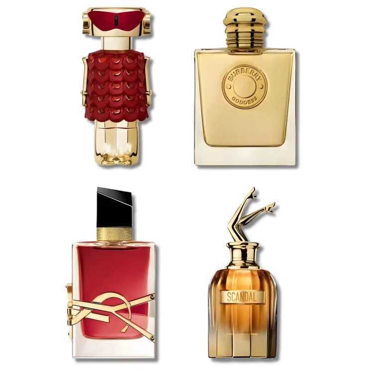 Zestaw Złota Bogini Perfame – waniliowe, figowe i luksusowe perfumy w stylu glamour i bogactwa.