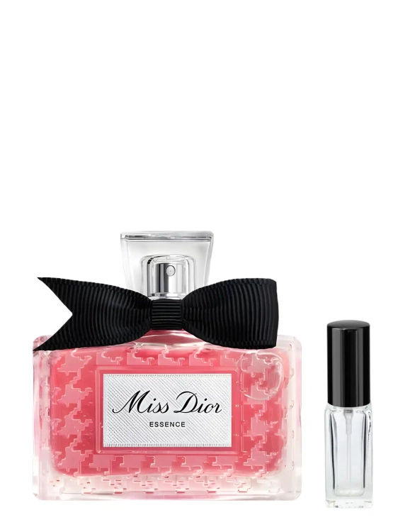 Odlewka Dior Miss Dior Essence – róża, paczula i owocowa świeżość tworzą elegancki, kobiecy zapach o nowoczesnej lekkości. Dostępny w Perfame.