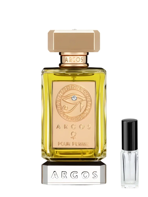 Odlewka Argos Pour Femme – kwiaty, owoce i kremowa baza tworzą elegancki, kobiecy zapach o luksusowej aurze. Dostępny w Perfame.