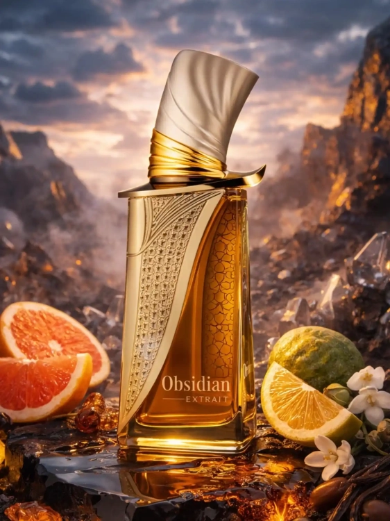 Odlewka French Avenue Obsidian Extrait – ciemne żywice, ambra i przyprawy tworzą gęsty, niszowy zapach o monumentalnej głębi. Dostępny w Perfame.