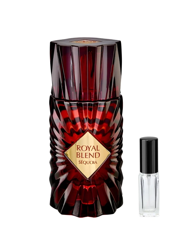 Odlewka Royal Blend Sequoia – drzewne nuty, ambra i ciepłe przyprawy tworzą elegancki, luksusowy zapach o głębokim charakterze. Dostępny w Perfame.