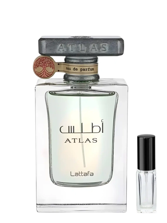 Odlewka Lattafa Atlas – nuty morskie, cytrusy i ambrowa głębia tworzą świeży, nowoczesny zapach inspirowany oceanem. Dostępny w Perfame.
