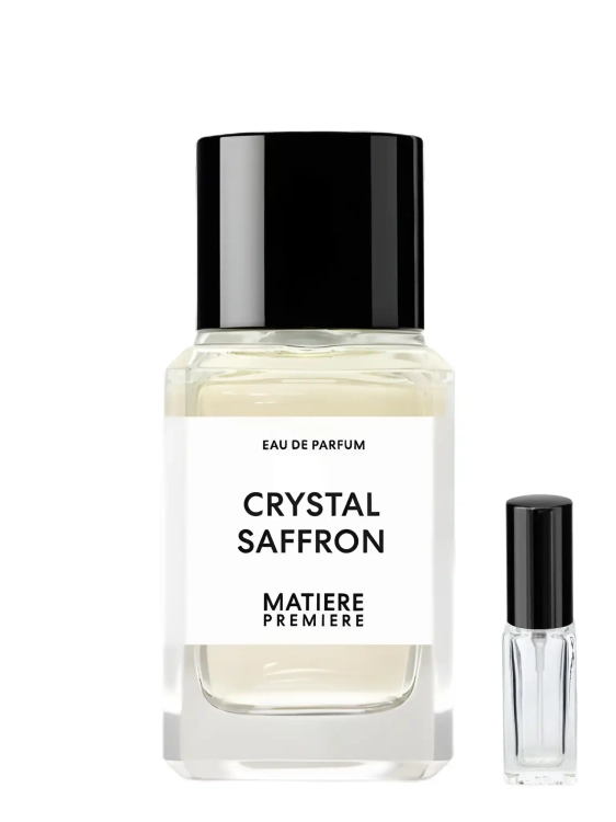 Odlewka Matiere Premiere Crystal Saffron – szafran, ambra i piżmo tworzą czysty, luksusowy zapach o mineralnej elegancji. Dostępny w Perfame.