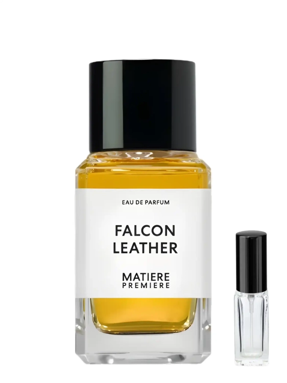 Odlewka Matiere Premiere Falcon Leather – skóra, szafran i ambra tworzą suchy, męski zapach o luksusowej ostrości. Dostępny w Perfame.