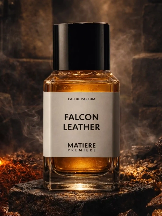 Odlewka Matiere Premiere Falcon Leather – skóra, szafran i ambra tworzą suchy, męski zapach o luksusowej ostrości. Dostępny w Perfame.