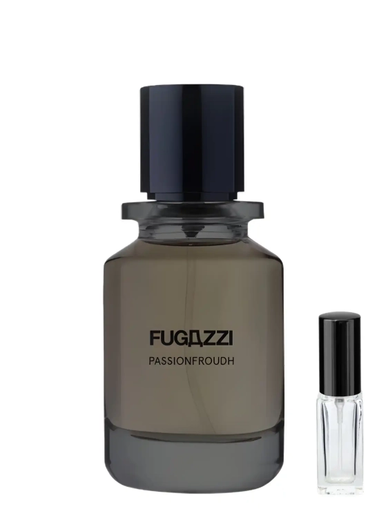 Odlewka Passionfroudh – marakuja, owoce tropikalne i ambra tworzą soczysty, egzotyczny zapach o nowoczesnej słodyczy. Dostępny w Perfame.