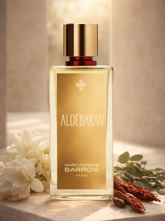 Odlewka Aldebaran – białe kwiaty, piżmo i mineralna świeżość tworzą świetlisty, nowoczesny zapach. Dostępny w Perfame.