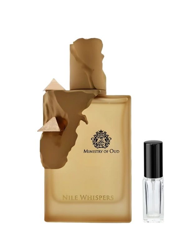 Odlewka Ministry of Oud Nile Whispers – słodkie owoce, ambra i orientalne nuty tworzą ciepły, zmysłowy zapach o egzotycznym klimacie. Dostępny w Perfame.