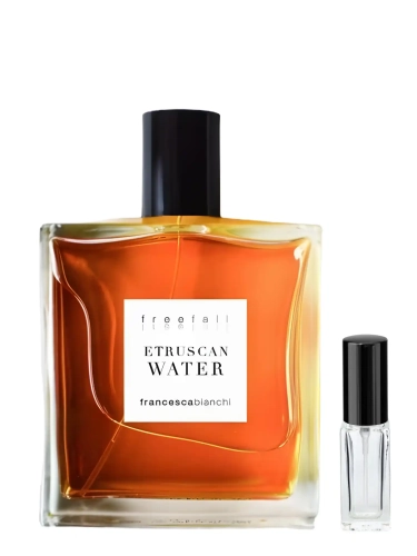 Odlewka Francesca Bianchi Etruscan Water – ziołowe nuty, skóra i ambra tworzą artystyczny, niszowy zapach o surowej, historycznej aurze. Dostępny w Perfame.
