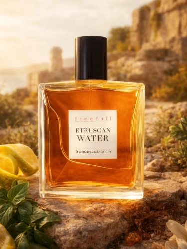 Odlewka Francesca Bianchi Etruscan Water – ziołowe nuty, skóra i ambra tworzą artystyczny, niszowy zapach o surowej, historycznej aurze. Dostępny w Perfame.