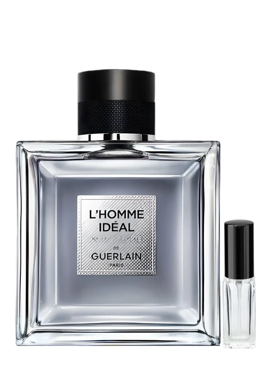 Odlewka Guerlain L’Homme Idéal Cologne Forte – świeże cytrusy, migdałowa nuta i kremowa baza tworzą elegancki, lekki zapach w limitowanej edycji. Dostępny w Perfame.