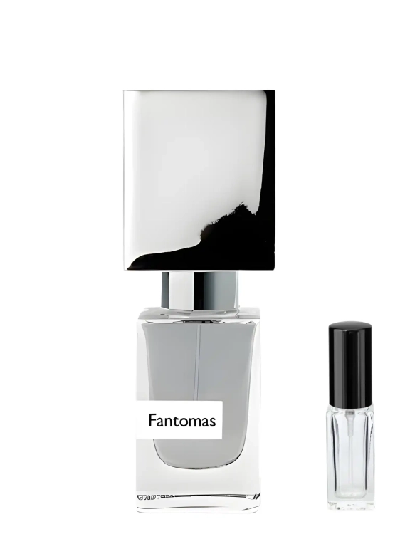 Odlewka Nasomatto Fantomas – syntetyczne nuty, plastikowa świeżość i słodka owocowa baza tworzą futurystyczny, niszowy zapach. Dostępny w Perfame.