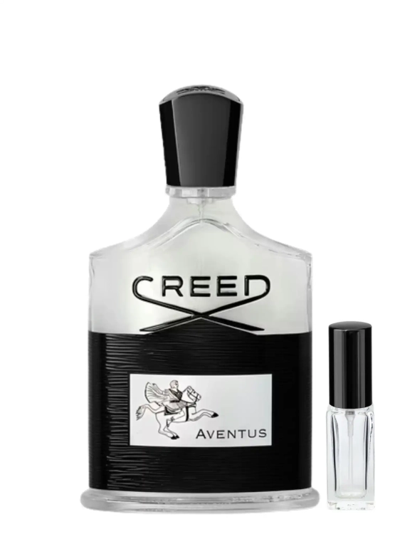 Odlewka Creed Aventus – ananas, brzoza i wetyweria tworzą świeżo-dymny, prestiżowy męski zapach o legendarnym charakterze i doskonałej projekcji. Dostępny w Perfame.