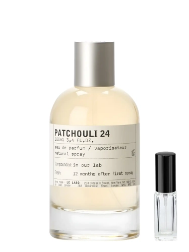 Odlewka Le Labo Patchouli 24 – dymne nuty, wanilia i paczula tworzą surowy, niszowy zapach o charakterze ogniska. Dostępny w Perfame.