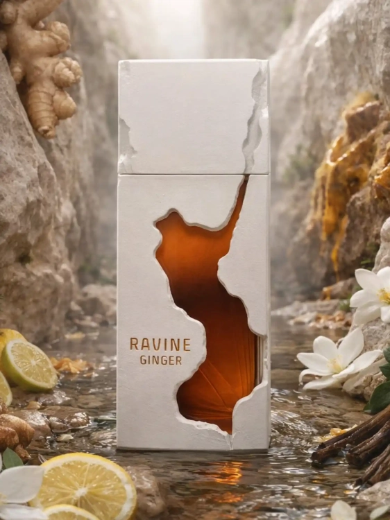 Odlewka French Avenue Ravine Ginger – imbir, cytrusy i drzewna baza tworzą świeży, pikantny zapach o dynamicznym charakterze. Dostępny w Perfame.