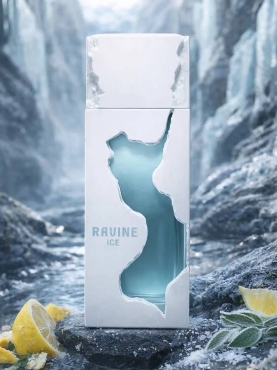 Odlewka French Avenue Ravine Ice – chłodne cytrusy, mięta i świeża baza tworzą mroźny, energetyczny zapach. Dostępny w Perfame.