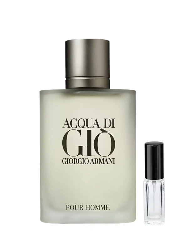 Odlewka Armani Acqua di Giò Pour Homme EDT – cytrusy, nuty morskie i białe piżmo tworzą świeży, ponadczasowy zapach. Dostępny w Perfame.