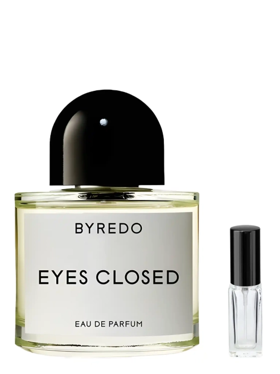 Odlewka Byredo Eyes Closed – kardamon, cynamon i kremowa baza tworzą ciepły, minimalistyczny zapach o spokojnym charakterze. Dostępny w Perfame.