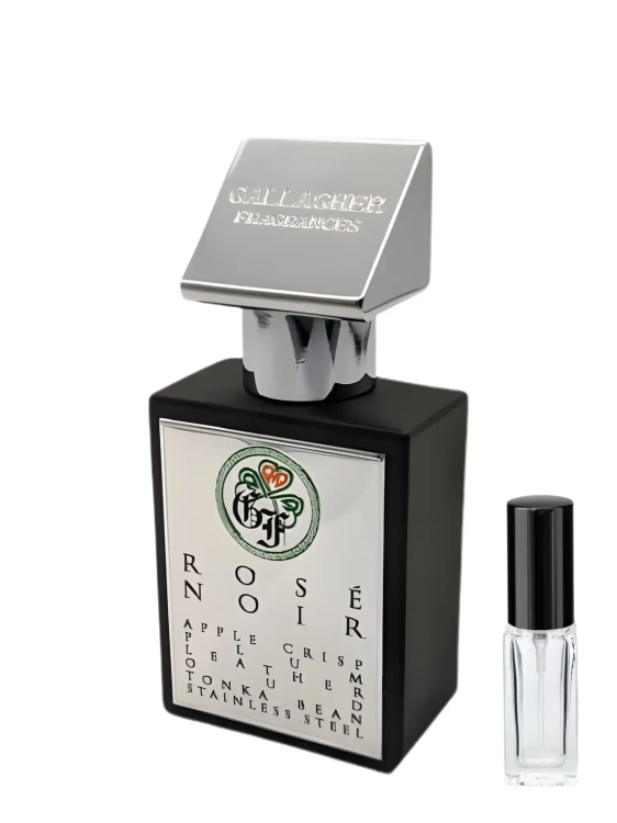 Odlewka Gallagher Rose Noir – ciemna róża, ambra i drzewna baza tworzą elegancki, niszowy zapach o mrocznym charakterze. Dostępny w Perfame.