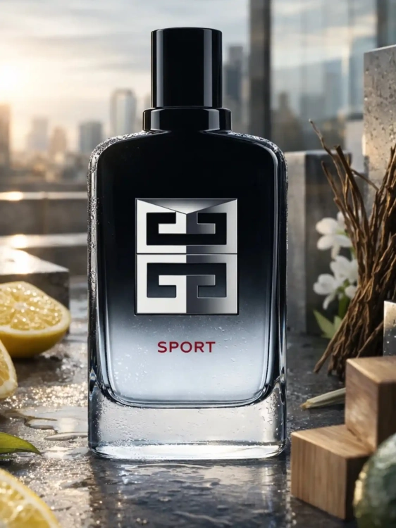 Odlewka Givenchy Gentleman Society Sport – cytrusy, aromatyczne nuty i drzewna baza tworzą świeży, elegancki zapach o sportowym charakterze. Dostępny w Perfame.