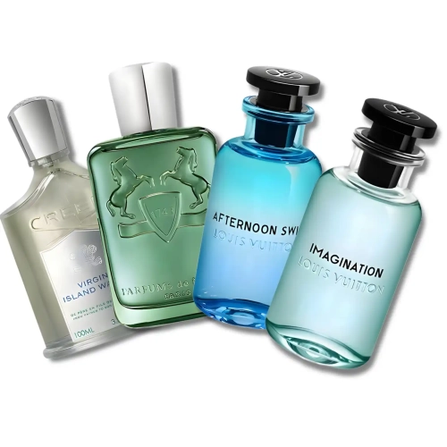 Ekskluzywny zestaw odlewek Old Money dostępny w Perfame. Rześkie, luksusowe kompozycje Louis Vuitton, Creed i Parfums de Marly oddają wakacyjny klimat prestiżowej riwiery.