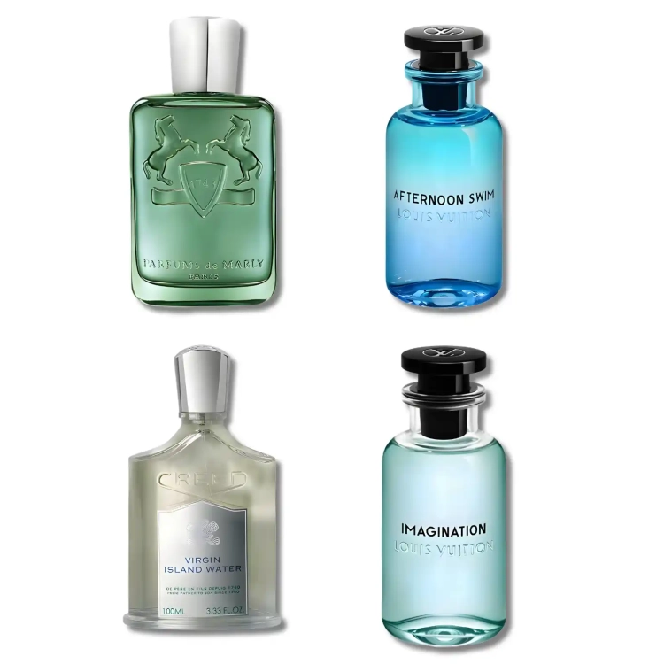 Ekskluzywny zestaw odlewek Old Money dostępny w Perfame. Rześkie, luksusowe kompozycje Louis Vuitton, Creed i Parfums de Marly oddają wakacyjny klimat prestiżowej riwiery.