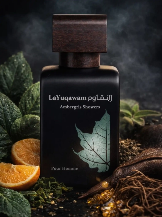 Odlewka skórzano-morskiej kompozycji Rasasi La Yuqawam Ambergris Showers z kolekcji Perfame. Ambra i nuty zielone tworzą głęboki, wyrafinowany profil.