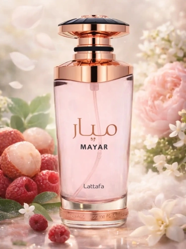 Odlewka owocowo-kwiatowego aromatu Lattafa Mayar od Perfame. Soczyste nuty i białe kwiaty kreują świeżą, wibrującą aurę.